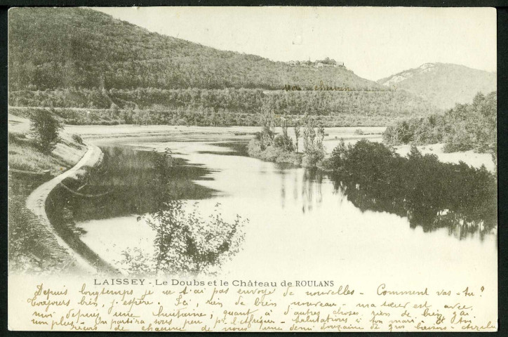 Le Doubs et le château de Roulans