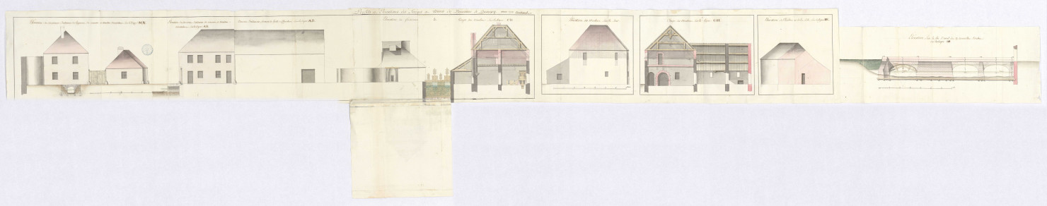 1C466/2 Profils et élévations du domaine de Quingey