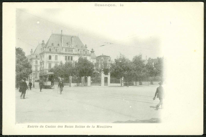 Entrée du casino des bains salins de la Mouillère