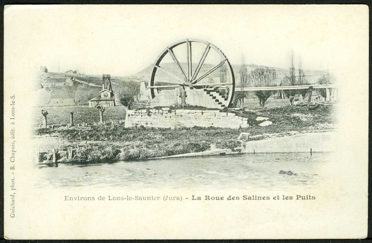 La roue des salines et les puits