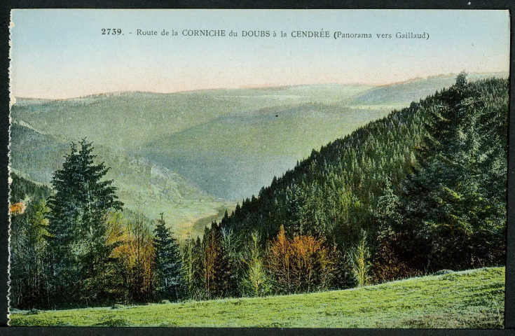 Route de la Corniche du Doubs à la Cendrée