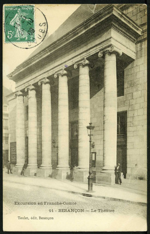 Vue du théâtre municipal, rue Mégevand
