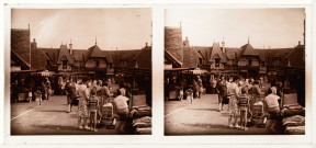 Marguerite et Denis sur le marché