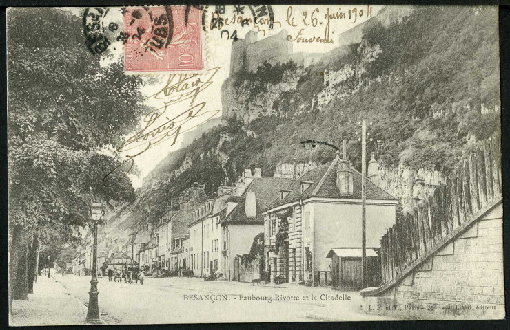Faubourg Rivotte et la citadelle