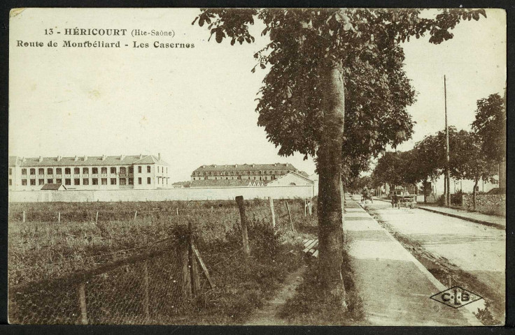 Route de Montbéliard, les casernes