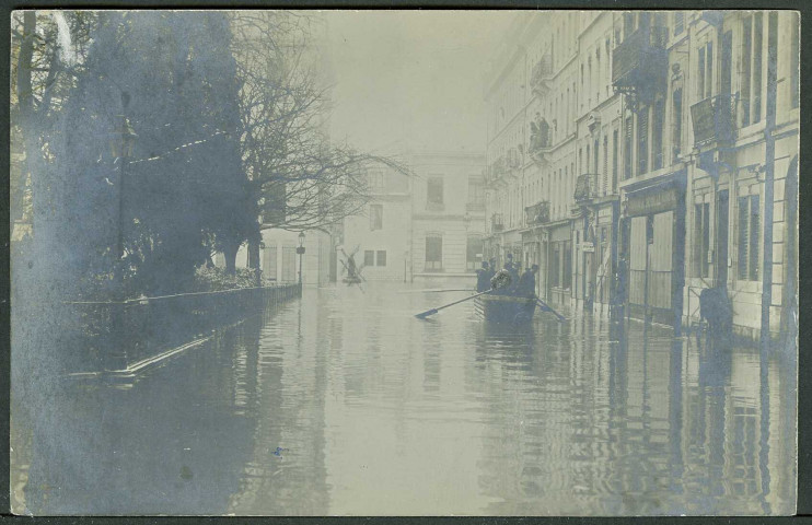 Rue d'Alsace, inondations 1910