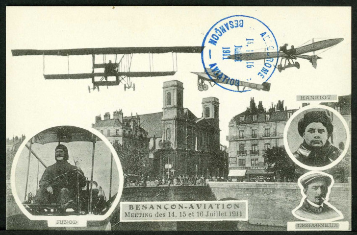 Besançon aviation, Legagneux - Hanriot et Junod