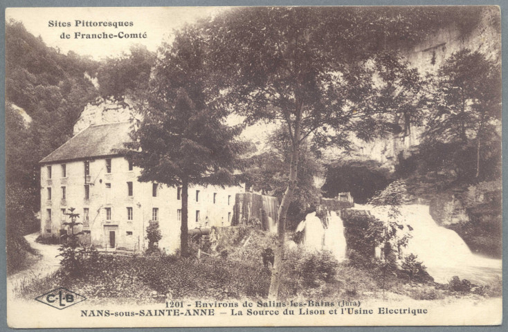 La source du Lison et l'usine électrique