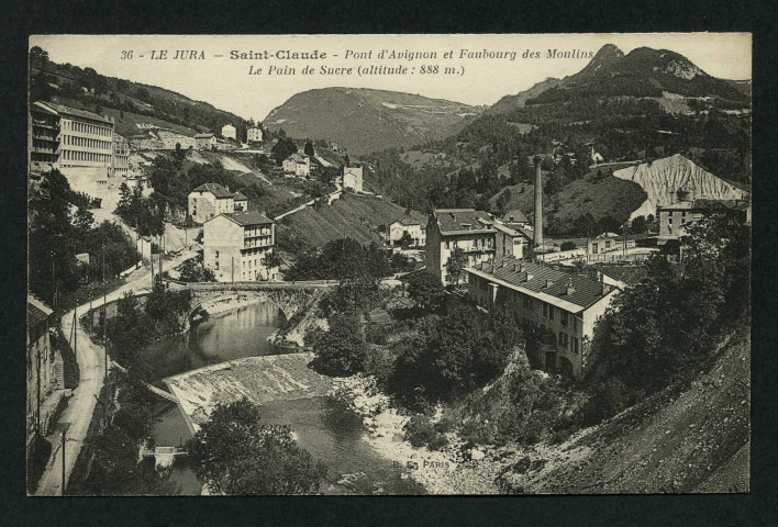 Pont d'Avignon et faubourg des Moulins