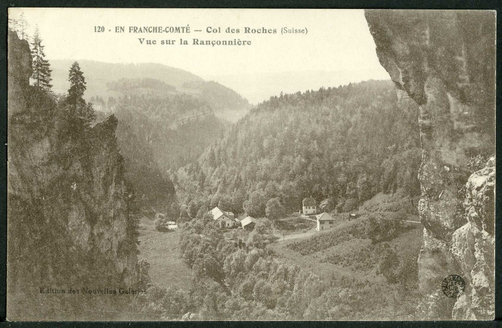 Col des roches, vue sur la Rançonnière