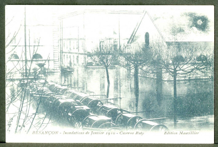 La caserne Ruty, inondations 1910