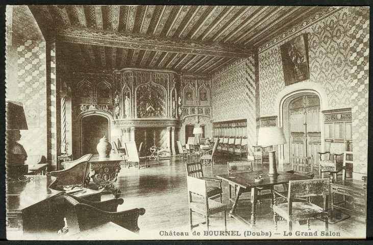 Château de Bournel, le grand salon