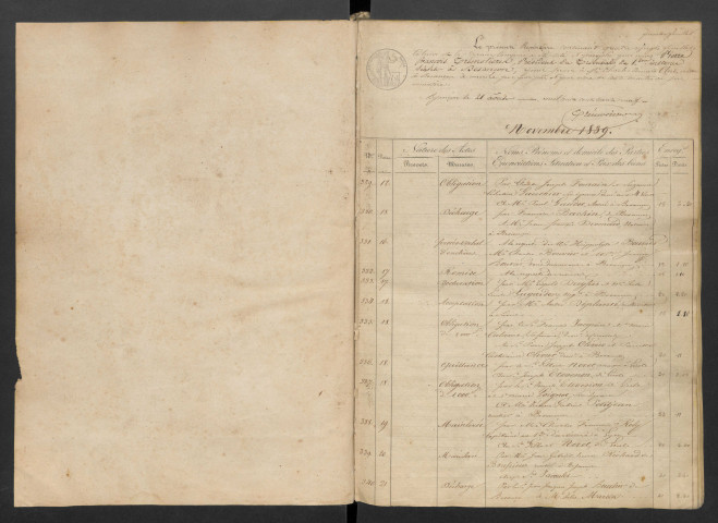 12 novembre 1839-25 mars 1845