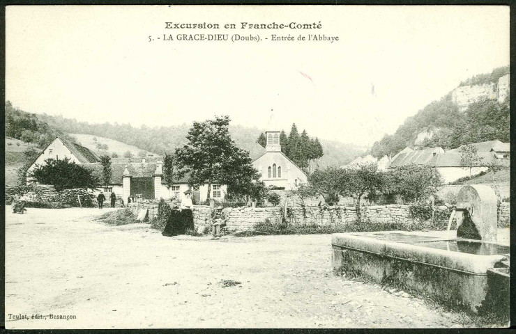 La Grace-Dieu (Doubs). Entrée de l'abbaye