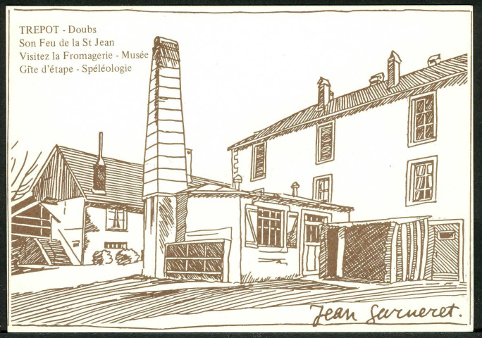 Publicité graphique concernant le village