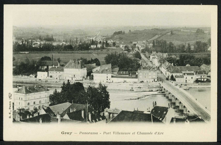 Panorama, port Villeneuve et chaussée d'Arc