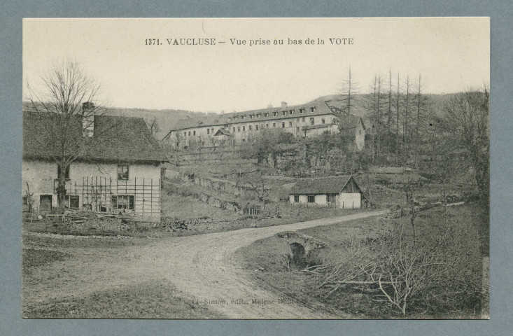 Vue prise au bas de la Vote