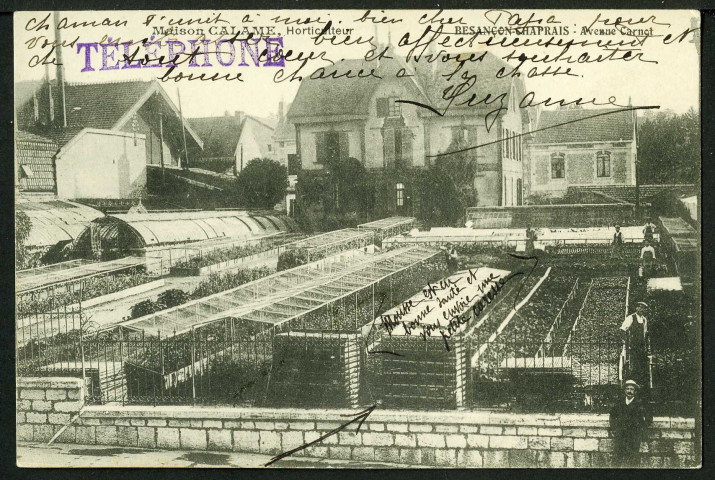 Maison Calame horticulteur, les Chaprais