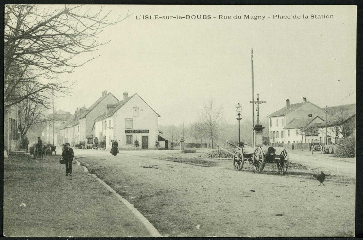 Rue du Magny, place de la Station
