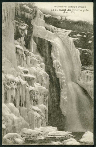 Saut du Doubs gelé