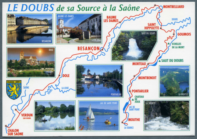 Le Doubs de sa source à la Saône
