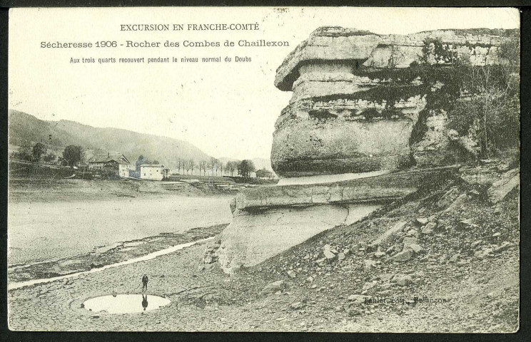 Sécheresse de 1906, Rocher des Combes de Chaillexon