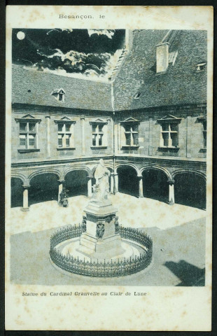 Vue de la statue du cardinal Granvelle