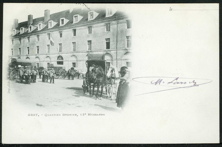 Quartier Grenier, 12e hussards
