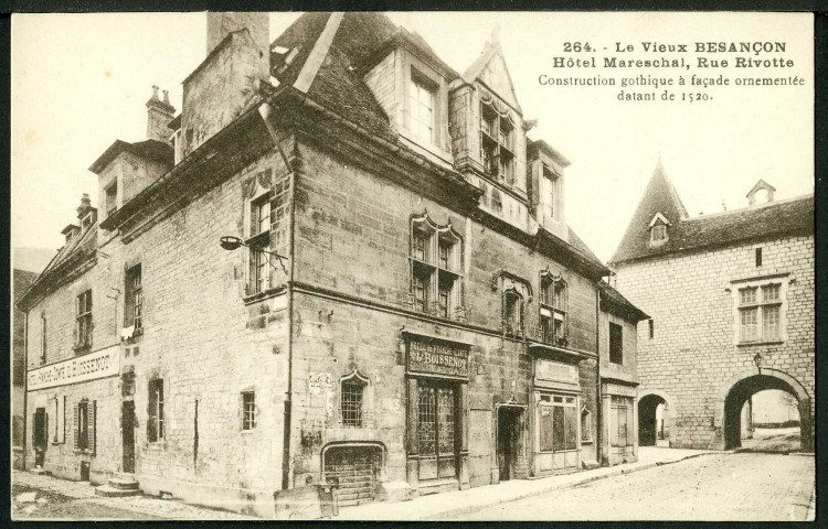 Hôtel Mareschal, rue Rivotte