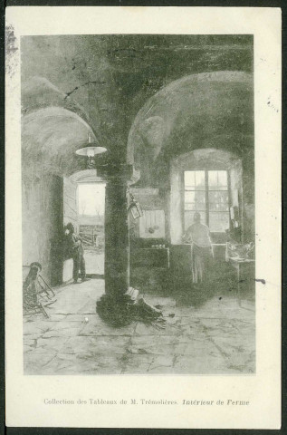 Tableau de M. Trémolières, intérieur de ferme