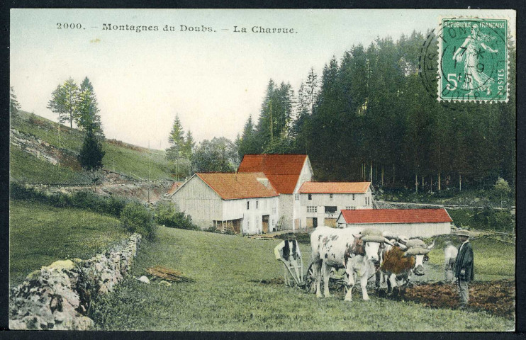 La charrue dans les montagnes du Doubs
