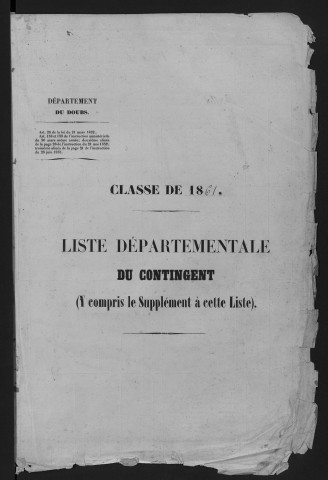 Liste départementale