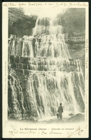 Le Hérisson (Jura). Cascade en Eventail