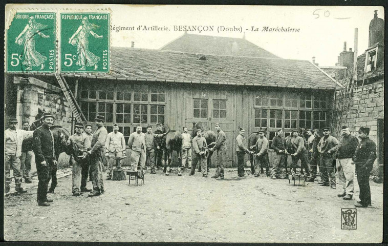 5e régiment d'artillerie, la maréchalerie
