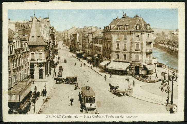 Place Corbes, faubourg des Ancêtres