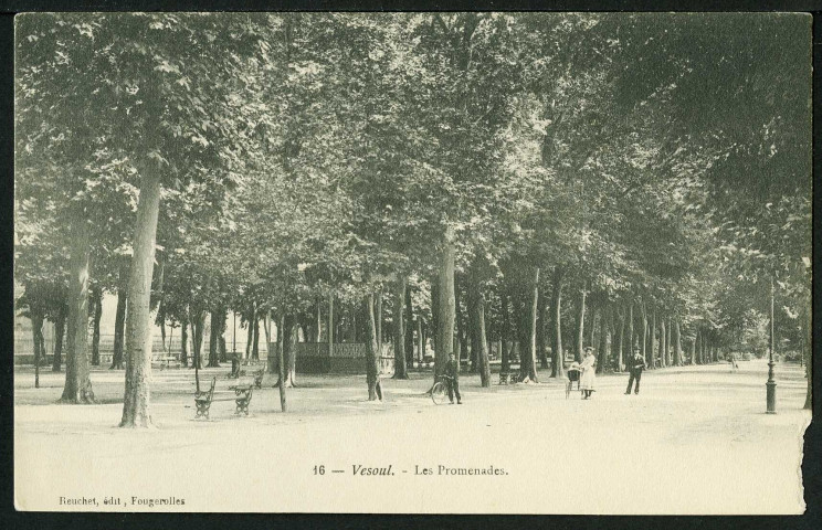 Le jardin anglais, les promenades