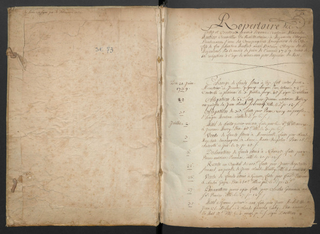 Répertoire d'actes et contrats