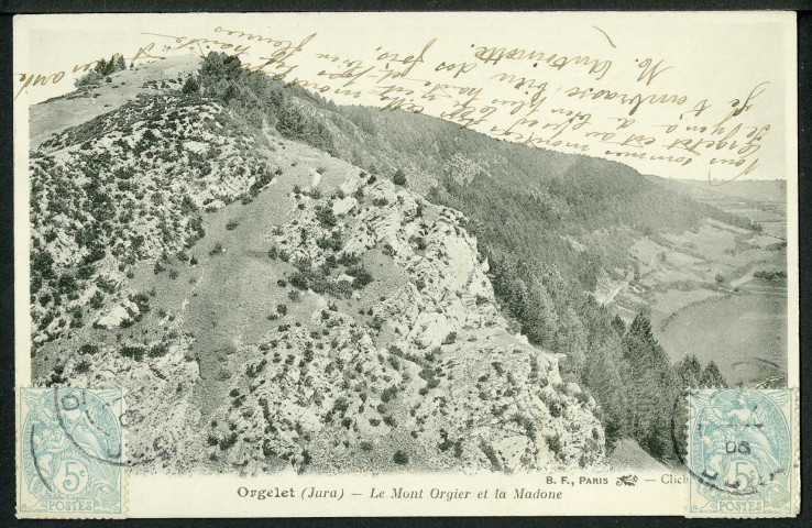 Le mont Orgier et la Madone