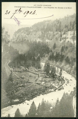 Les rapides du Doubs à la Mort