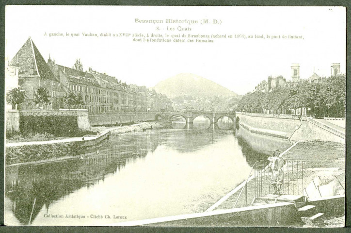 Les quais (Vauban, Strasbourg) et le pont Battant