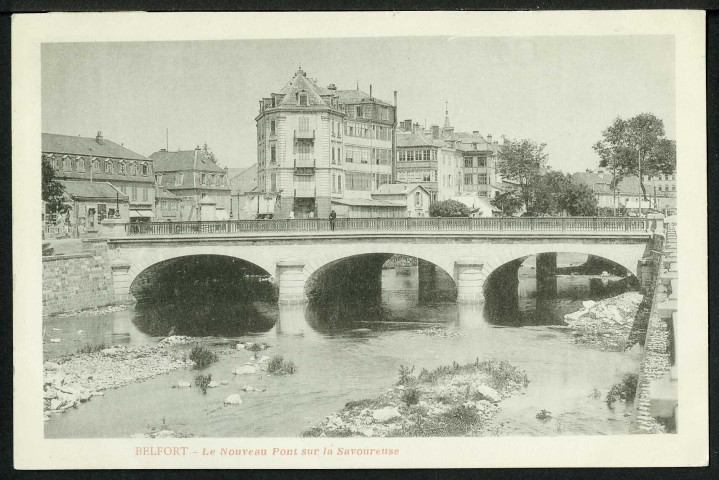 Le nouveau pont sur la Savoureuse
