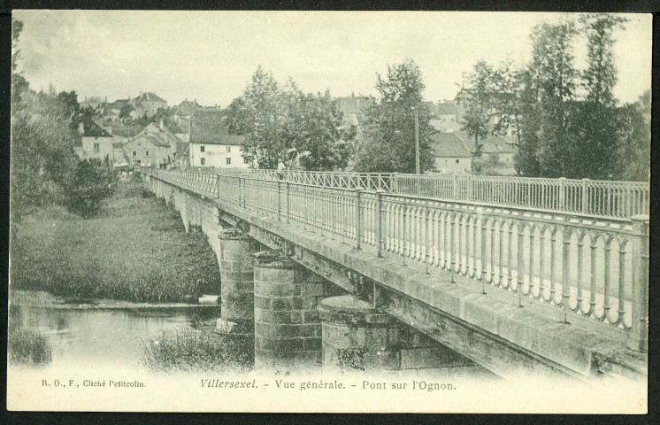 Vue générale, pont sur l'Ognon