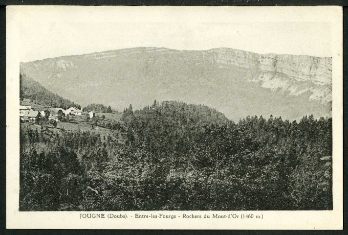 Entre les Fourgs, rochers du mont d'Or