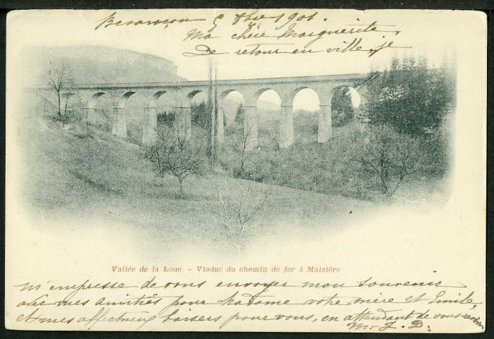 Viaduc du chemin de fer à Maizières