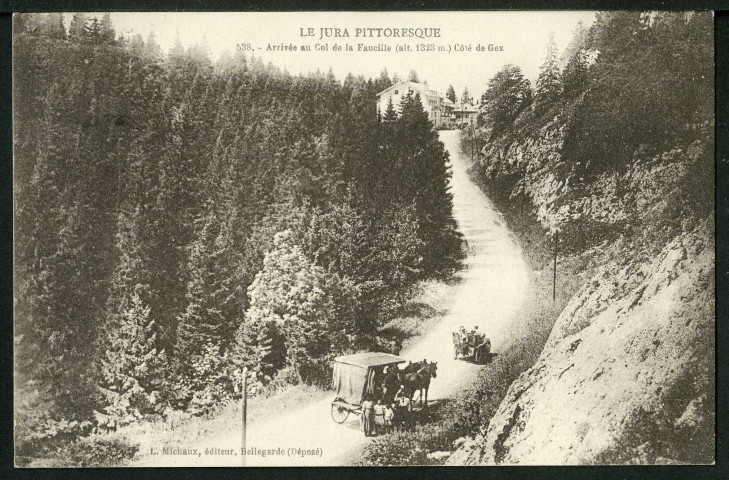 Arrivée au Col de la Faucille. Côté de Gex