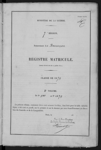 Volume 3, nos 983 à 1479