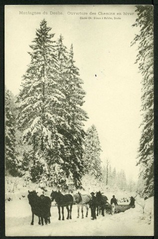 Ouverture des chemins en hiver
