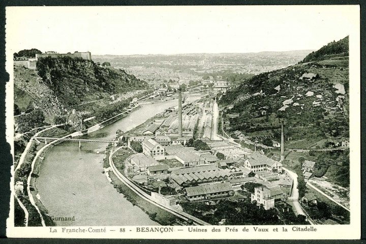 Usines des Prés de Vaux et la citadelle