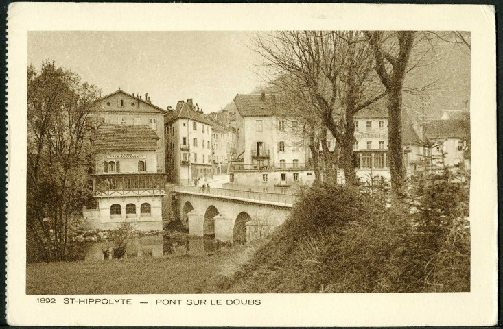 Le pont sur le Doubs