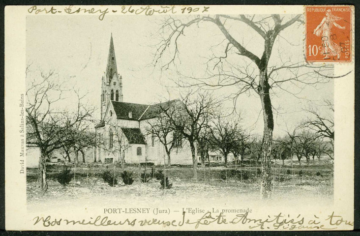 L'église, la promenade